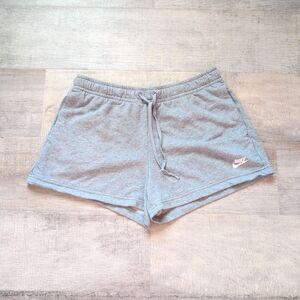 NIKE WOMEN SPORTSWEAR CLUB FLEECE SHORTS SIZE L Gray EUC